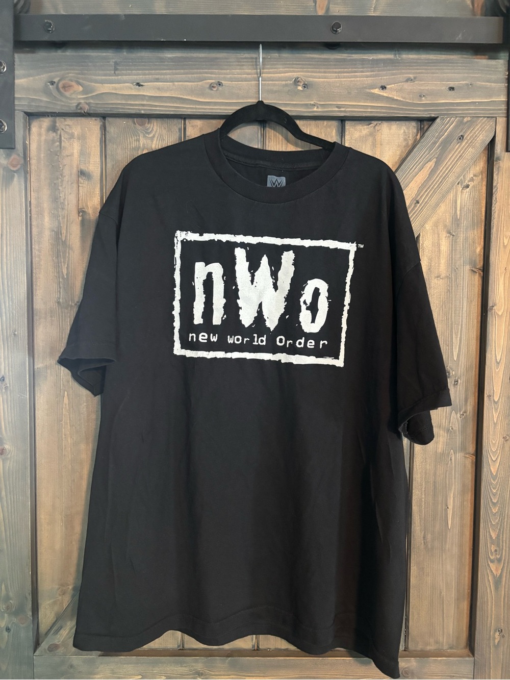 WWE NWO Black T-Shirts with Red and White Logos - Set of 2 - Picture 2 of 7